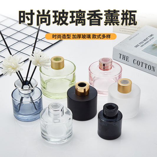 Round Square Diffuser Glass Bottle/Jar