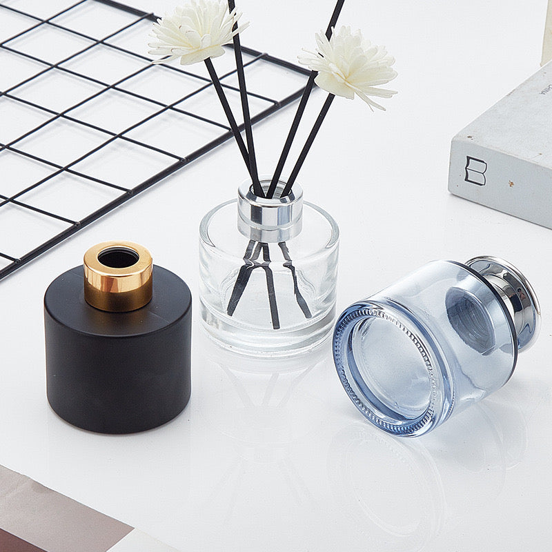 Round Square Diffuser Glass Bottle/Jar