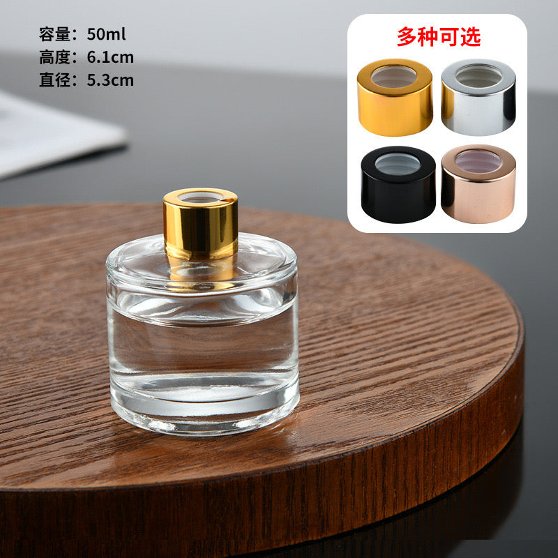 Round Square Diffuser Glass Bottle/Jar