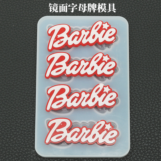 Barbie Text Keychain Silicone Mold