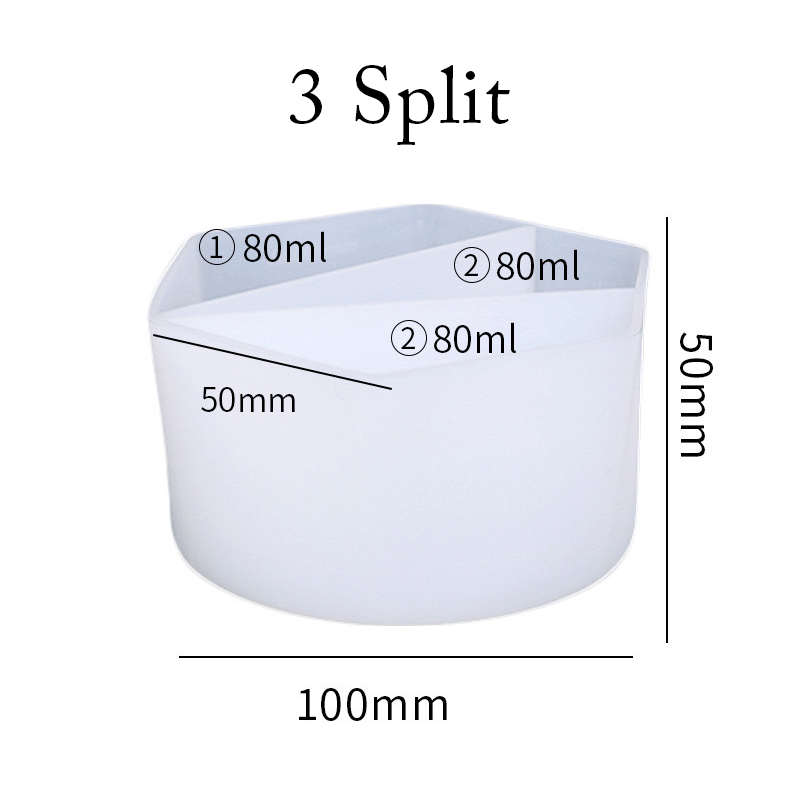 Split Measuring Silicone Cup