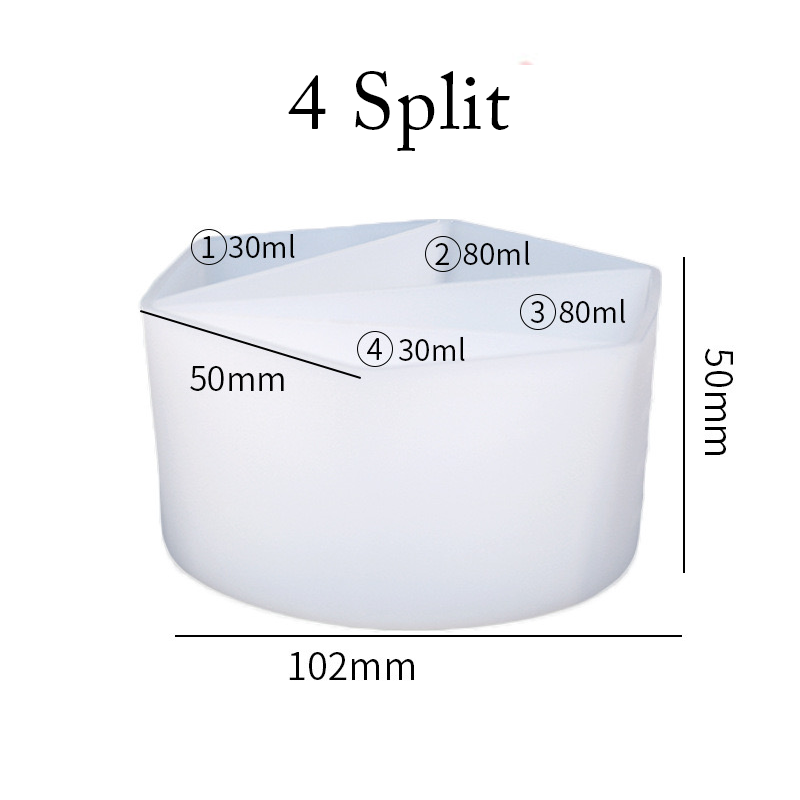 Split Measuring Silicone Cup