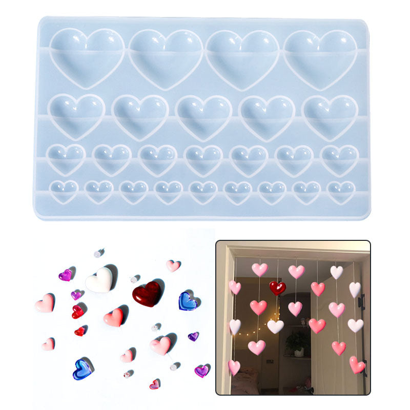 Heart Keychain Silicone Mold
