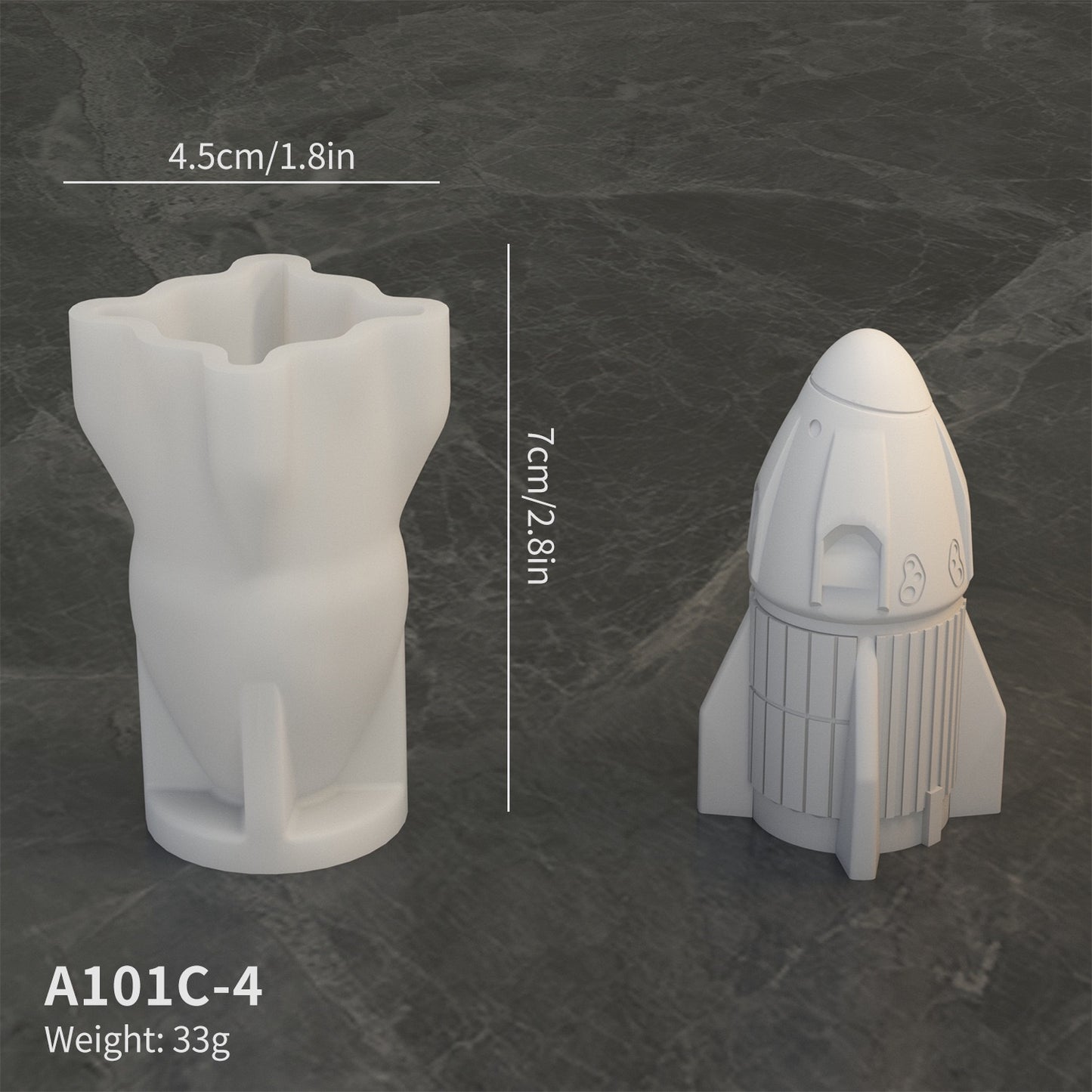 Astronaut Moon Rocket Among Us Decor Silicone Mold
