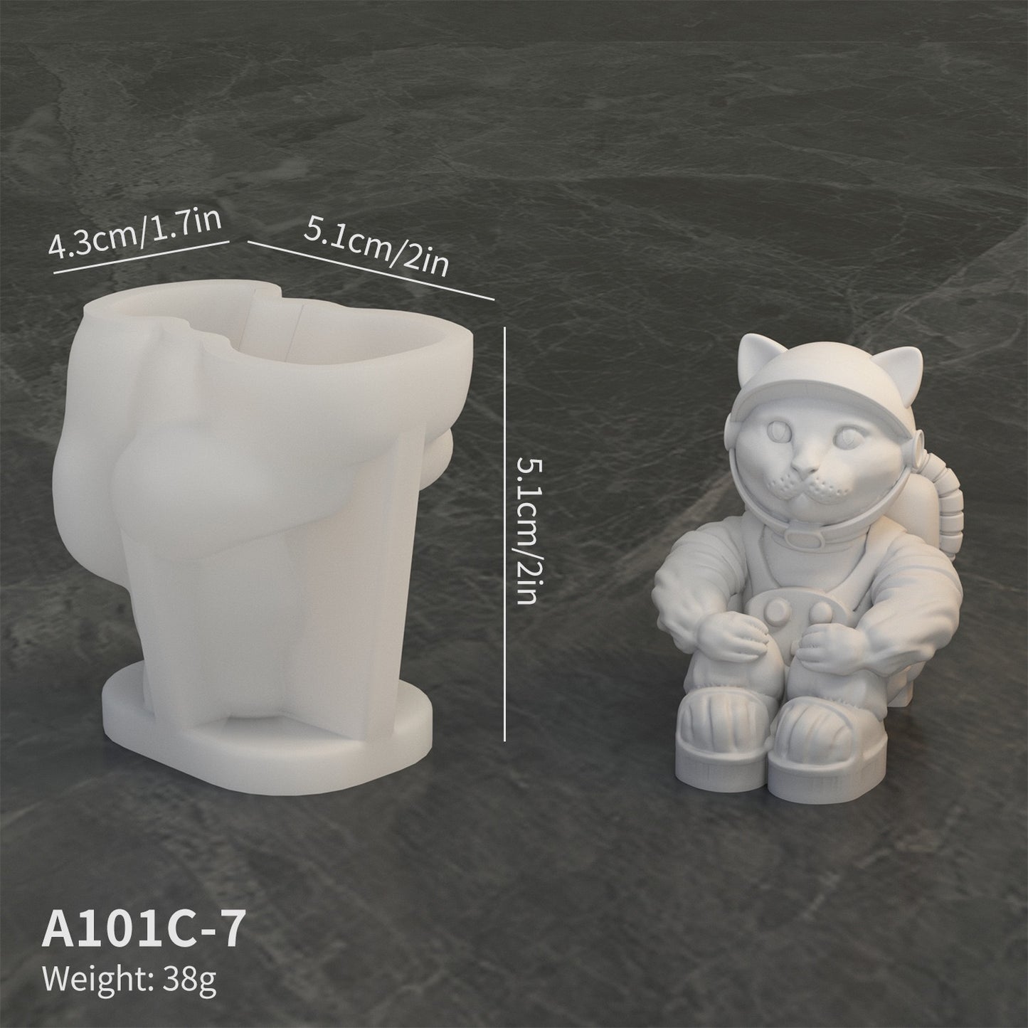 Astronaut Moon Rocket Among Us Decor Silicone Mold