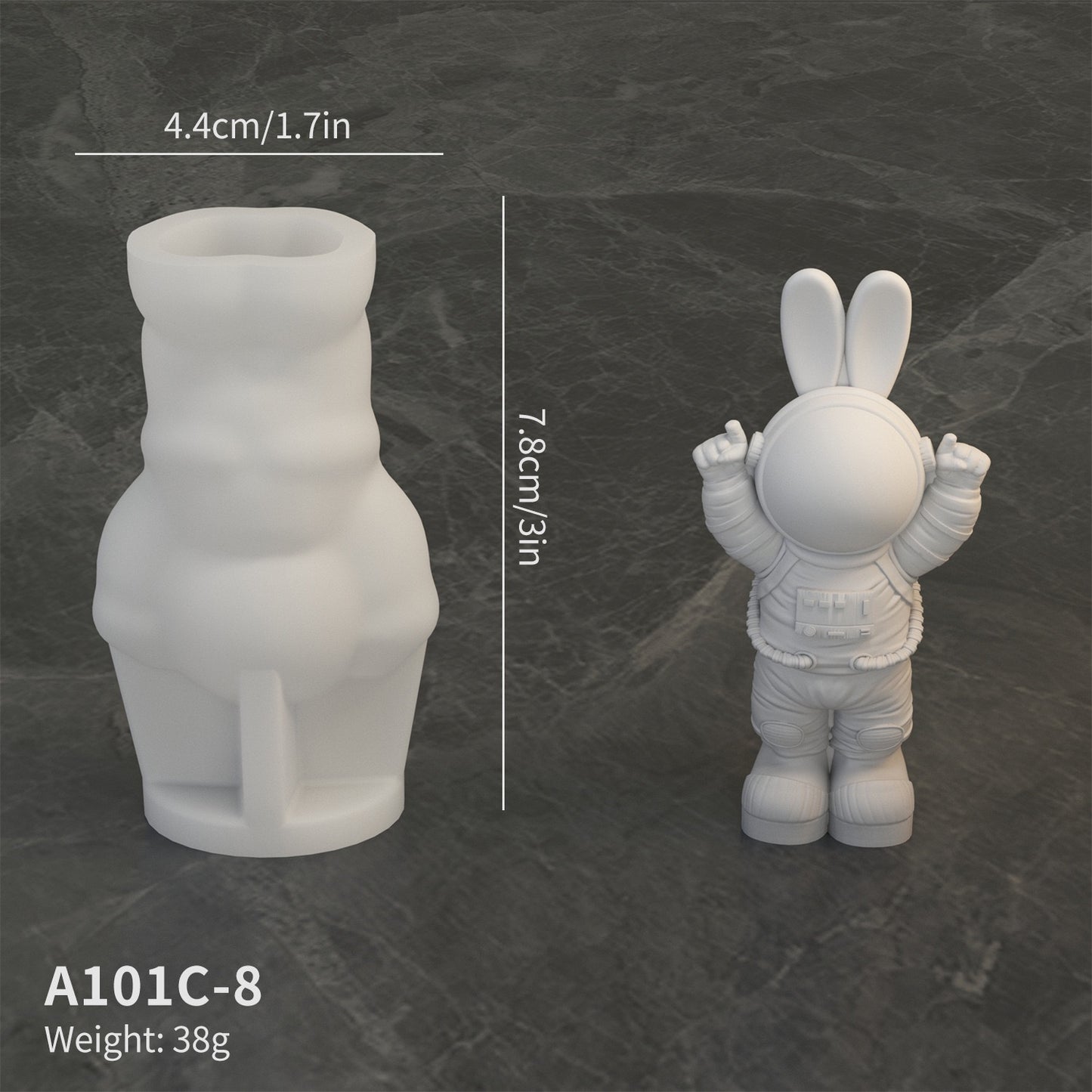 Astronaut Moon Rocket Among Us Decor Silicone Mold