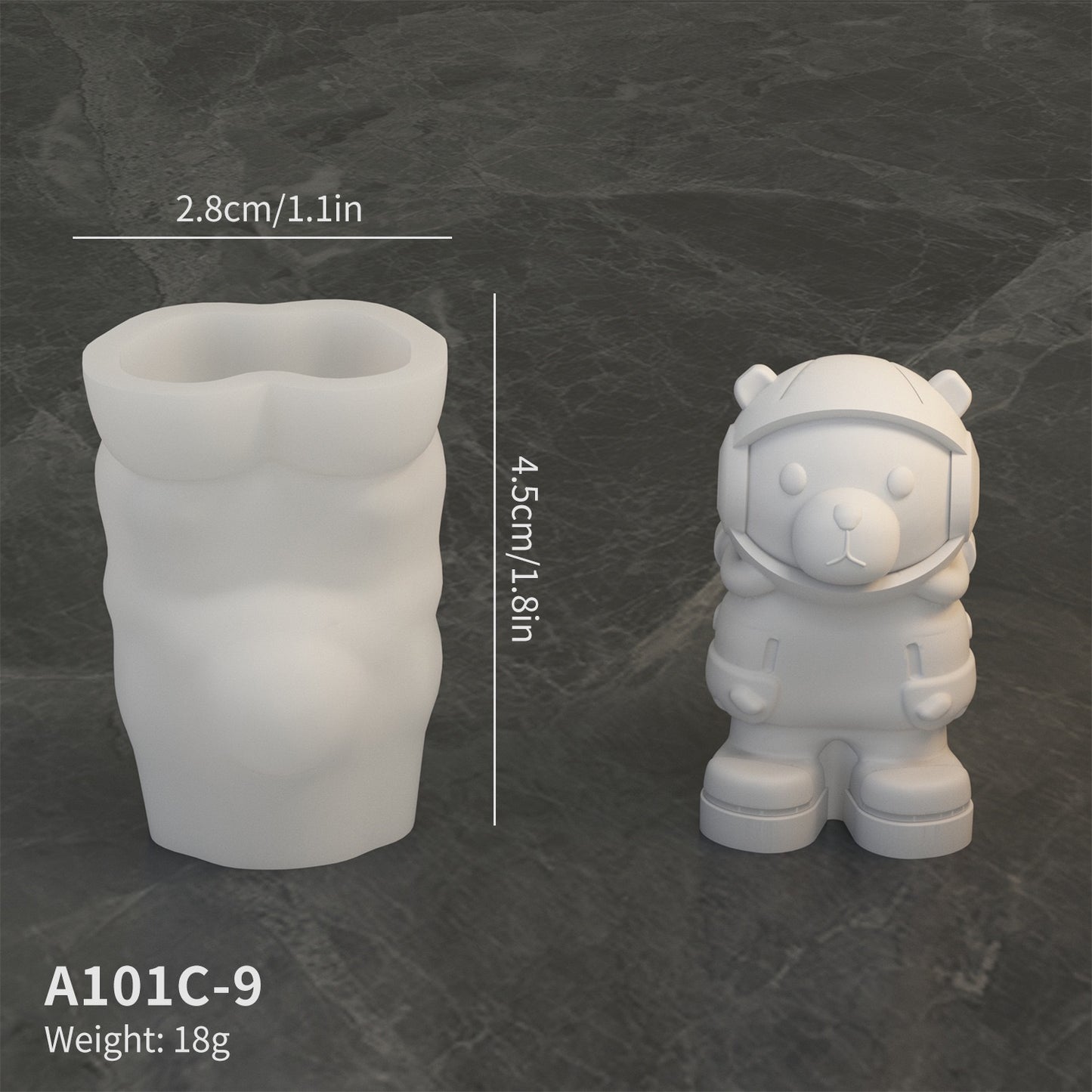 Astronaut Moon Rocket Among Us Decor Silicone Mold