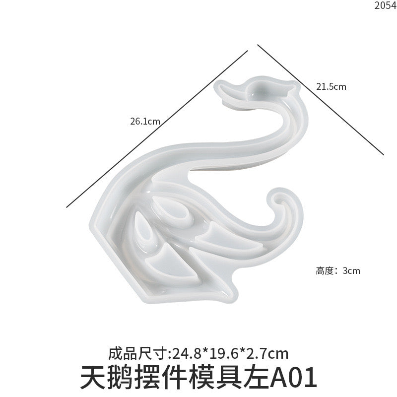 Swan Decorative Home Decor Silicone Mold