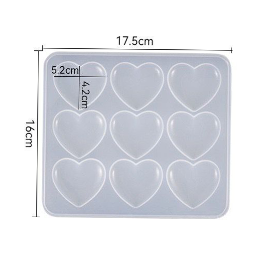 Heart Keychain Silicone Mold