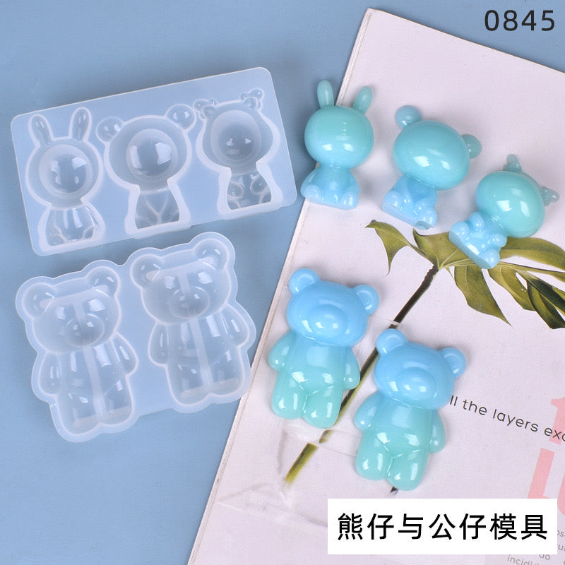 Bear Keychain Silicone Mold