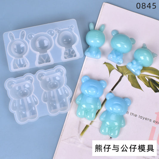 Bear Keychain Silicone Mold
