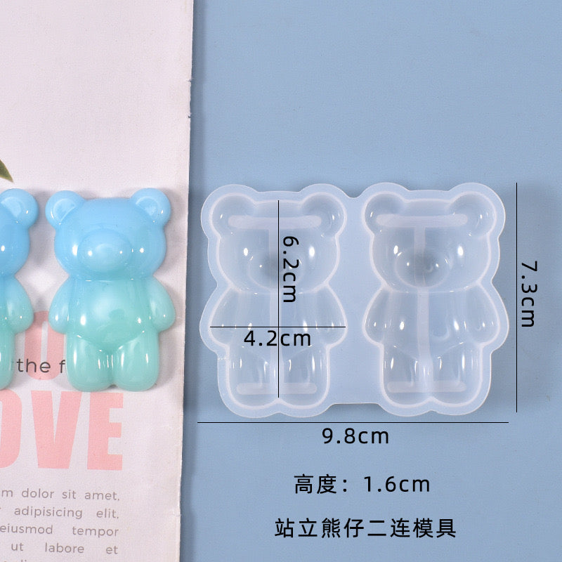 Bear Keychain Silicone Mold