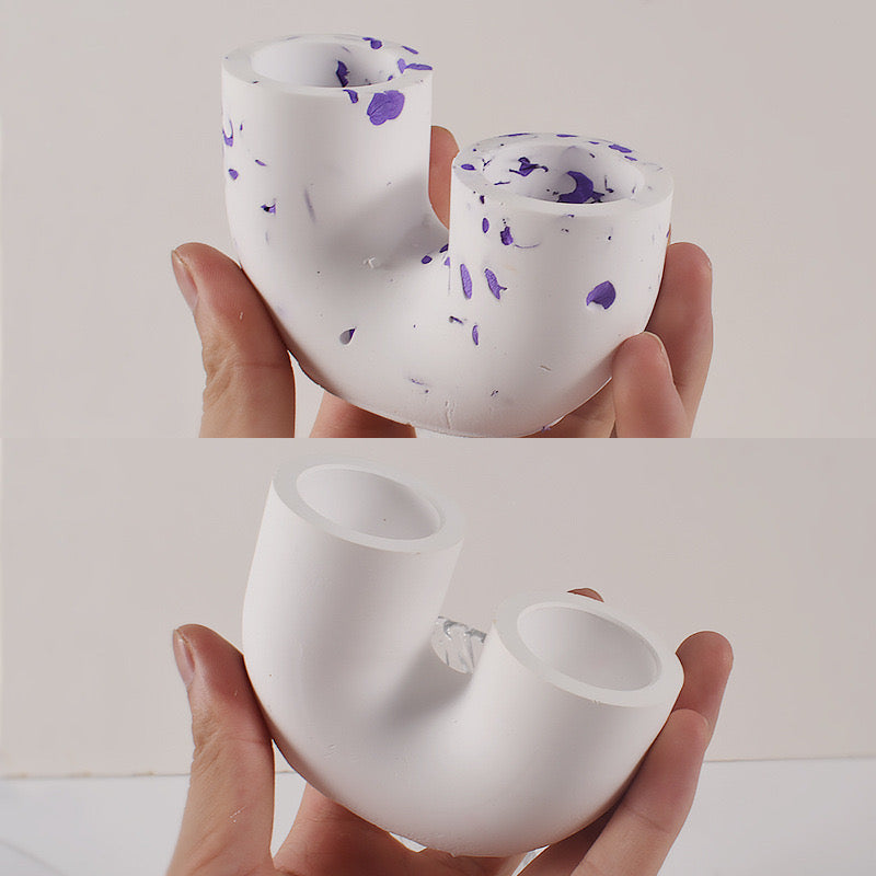 U-Shape Candle Holder Silicone Mold