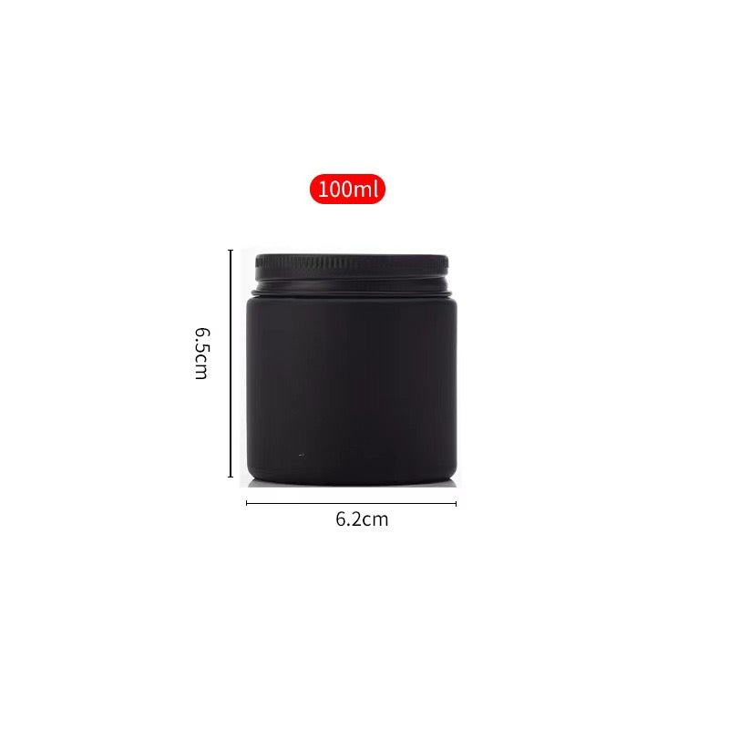 Black Candle Jar Glass Bottle