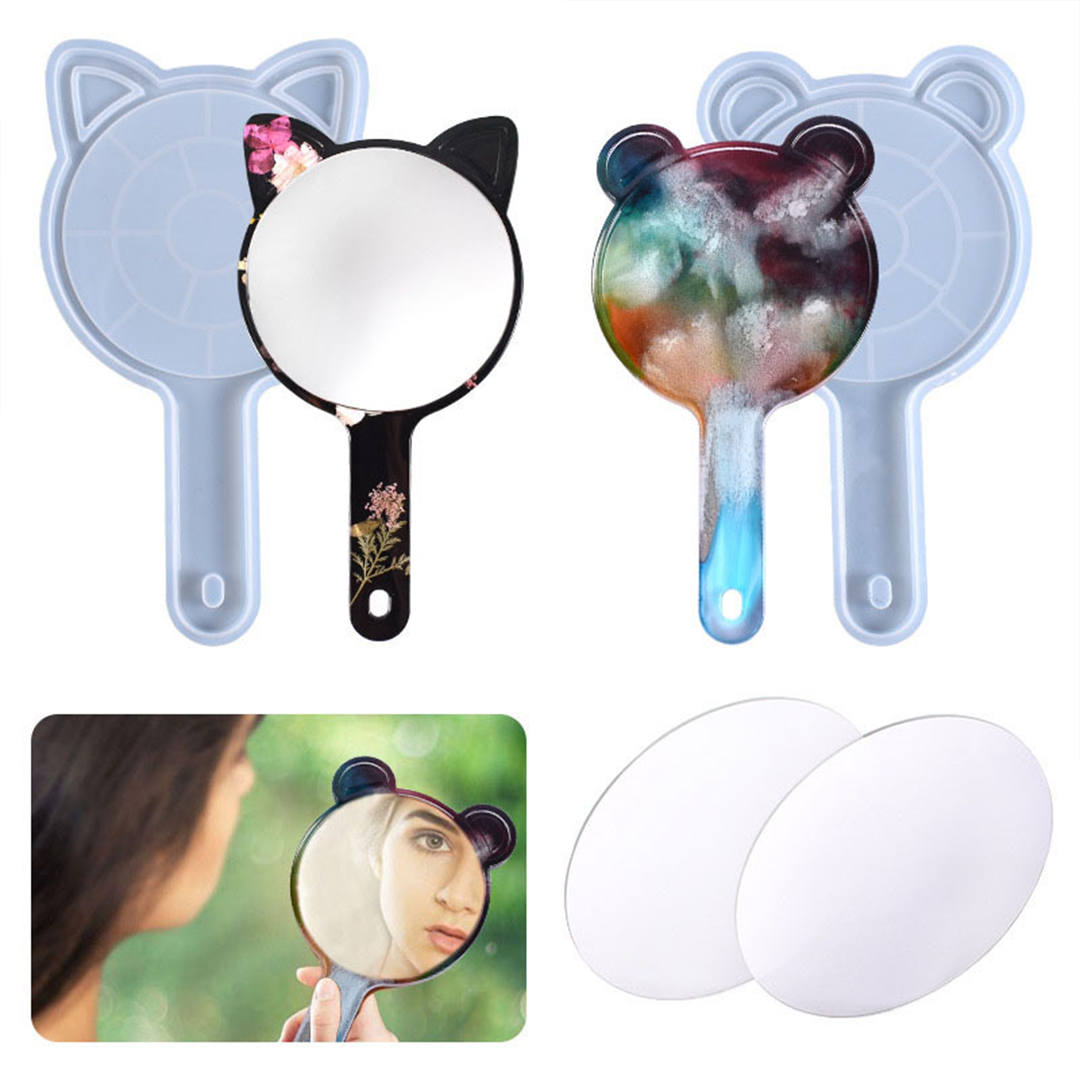 Hand Held Mirror Silicone Mold