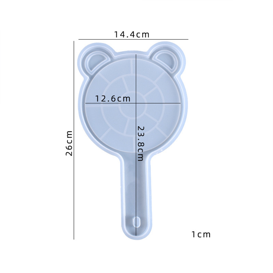 Hand Held Mirror Silicone Mold