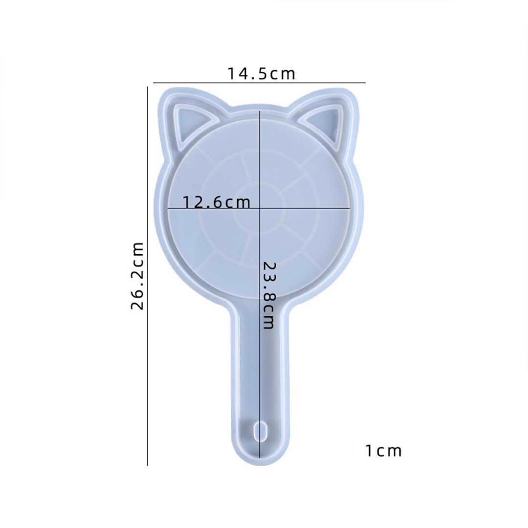Hand Held Mirror Silicone Mold
