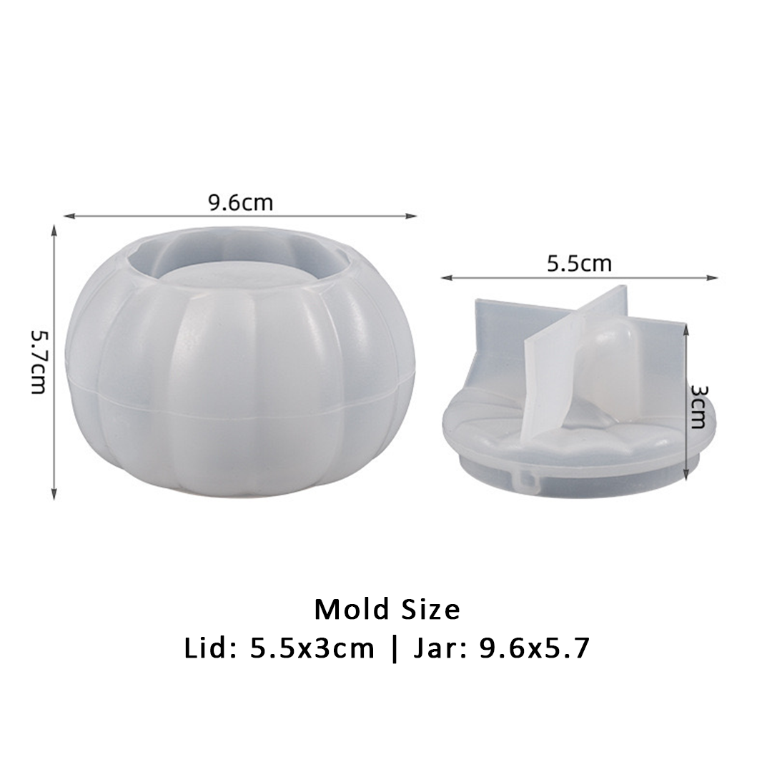 Pumpkin Candle Jar Silicone Mold
