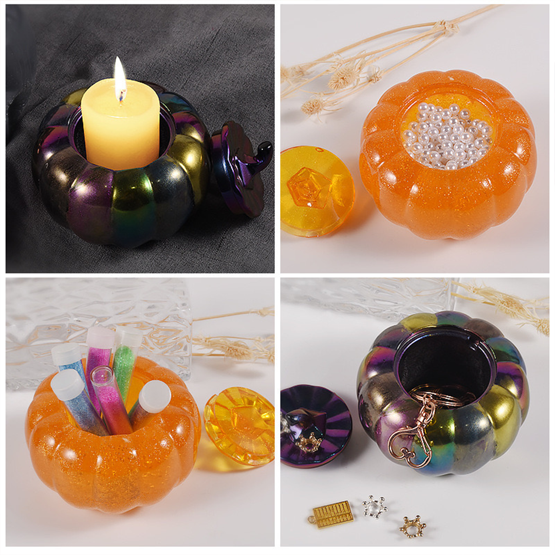 Pumpkin Candle Jar Silicone Mold