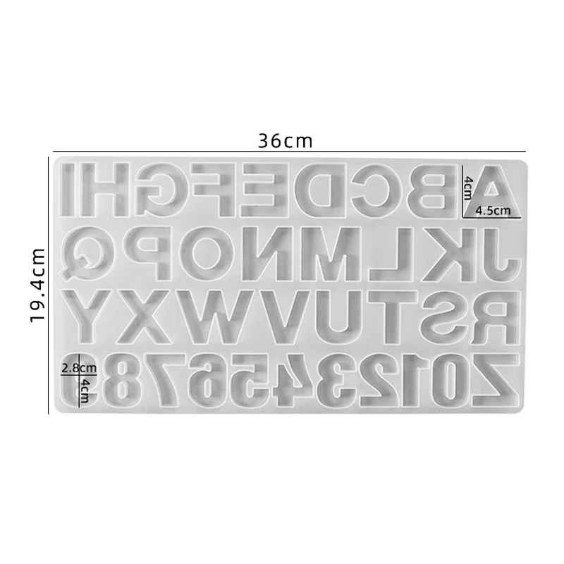Alphabet Silicone Mold