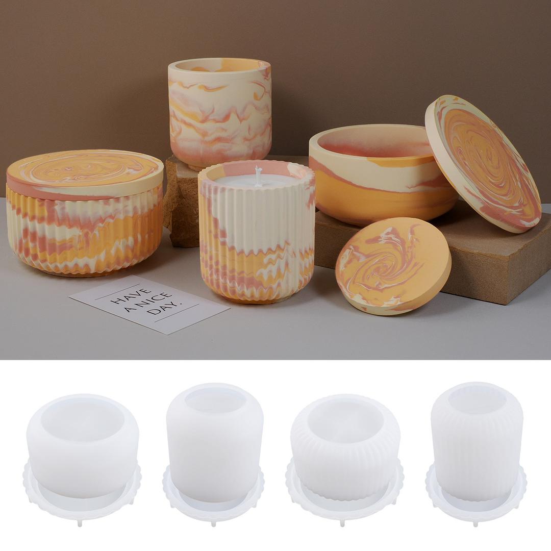 Candle Jar Silicone Mold