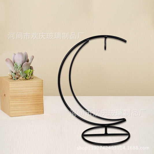 Moon Shaped Iron Bracket Frame
