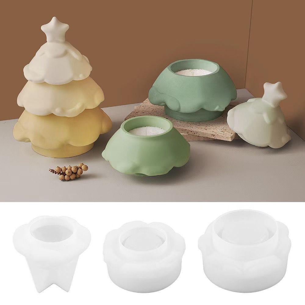 Lady Dress Candle Jar Silicone Mold