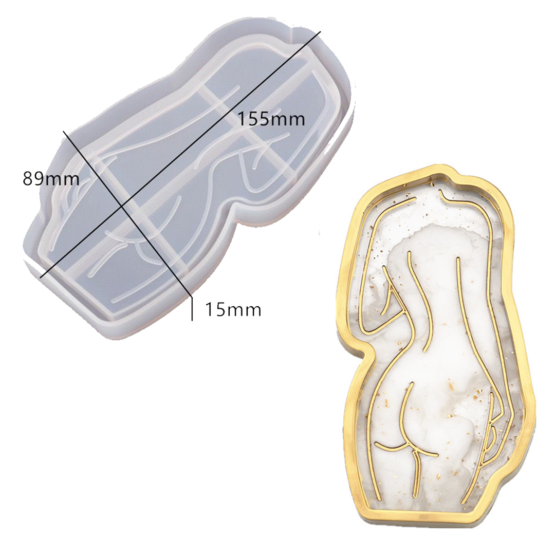 Lady Body Trinket Tray Silicone Mold