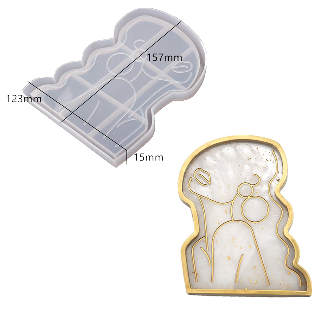 Lady Body Trinket Tray Silicone Mold